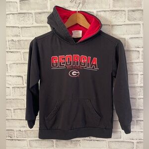 Youth Georgia Bulldogs black sweatshirt hoodie, Size Medium